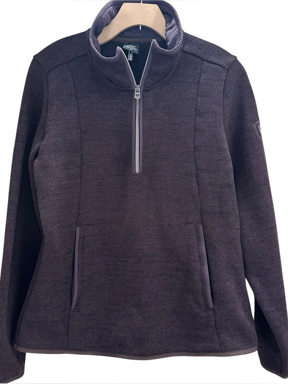 Kuhl Ascendyr 1/4 Zip Fleece Sweater Jacket Pullover Purple Medium